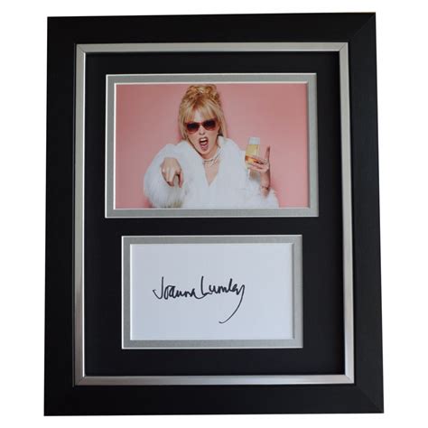 Joanna Lumley Signed 10x8 Framed Photo Autograph Display Ab Fab Tv