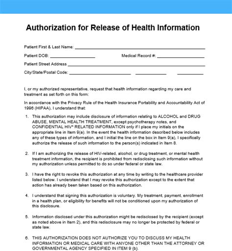 Best HIPAA Release Guide | Free 2024 HIPAA Compliant Authorization Form ...