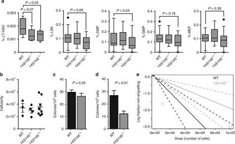 Loss Of MiR 143 145 Results In Reduced LT HSC Frequency A Frequency Of