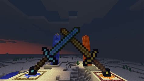 2 Giant Swords Crossing Awesome Minecraft Project