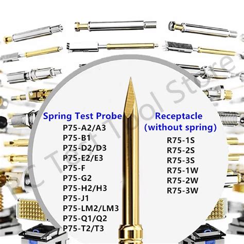 Sonda De Prueba De Resorte Serie P R Pogo Pin Dia Mm Cabezal