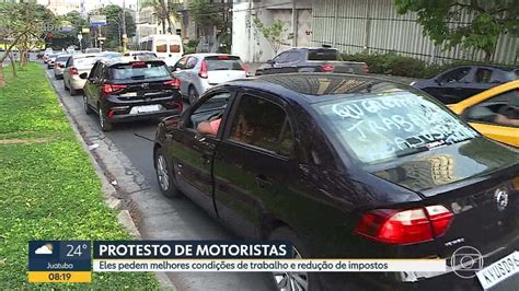 Motoristas De Aplicativos Fazem Protesto Em Belo Horizonte Bom Dia