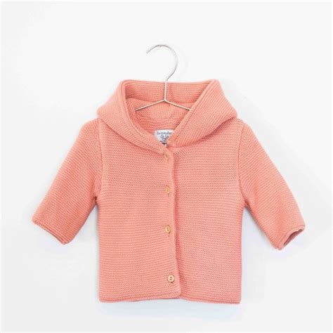 Paletot Tricot Petits Chats Bouton De Rose 3 Mois La Manufacture De