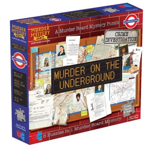 University Games Murder Mystery Party Case Murder On The Underground