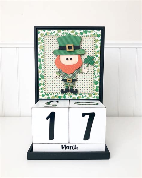 Foundations Decor Block Countdown Calendar March And St Patricks Day Add On