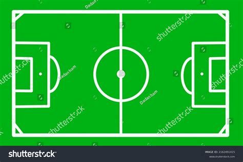 Football Field Vector Simple Design Stock Vector (Royalty Free ...