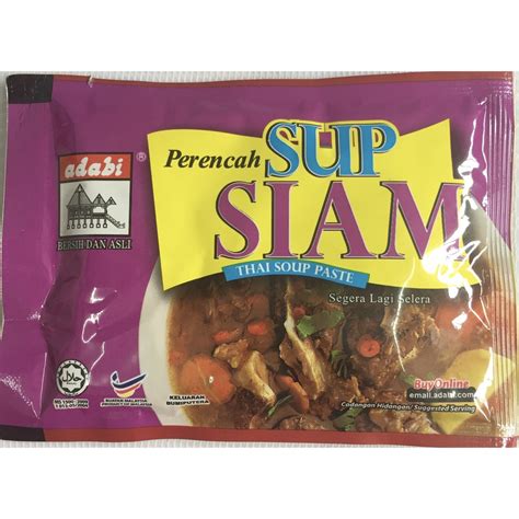 ADABI PERENCAH SUP SIAM 40G Shopee Malaysia