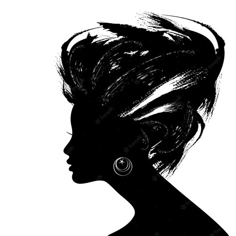 Premium Vector Woman Hair Style Silhouette