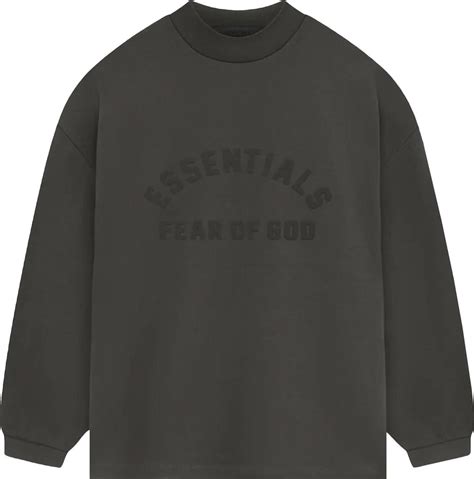 Buy Fear Of God Essentials Long Sleeve T Shirt Ink 125sp242010f Goat