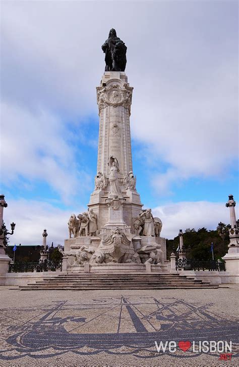 Marques De Pombal Statue In Lisbon Portugal Lissabon