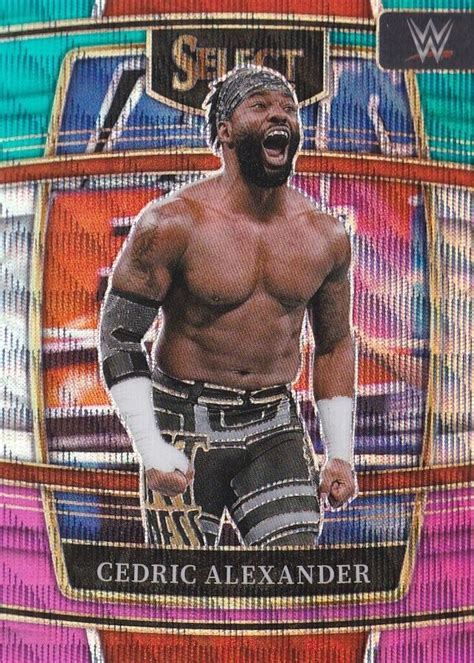 Panini Select Wwe Concourse Tri Color Prizm Cedric Alexander