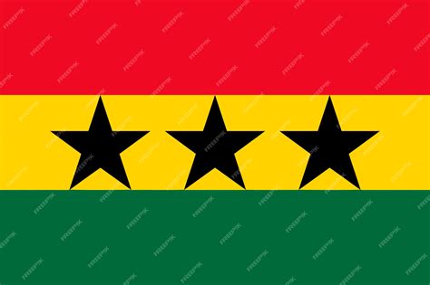 Premium Vector | Vector Flag of the Union African States in Original Colors