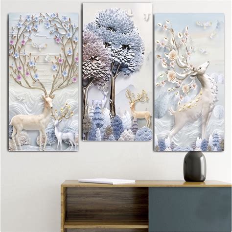 Jual Pajangan Dinding Aesthetic Rusa Wall Decor Dekorasi Kamar Hiasan