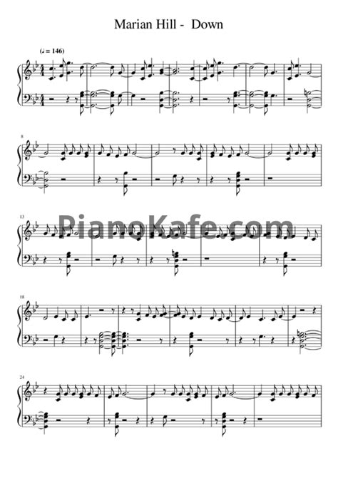 Down by marian hill sheet music - telelimfa