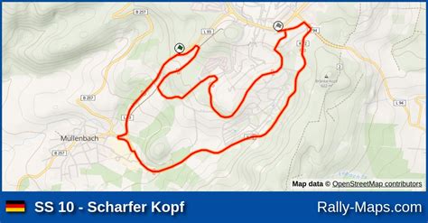 Ss Scharfer Kopf Stage Map Rallye K Ln Ahrweiler Rally