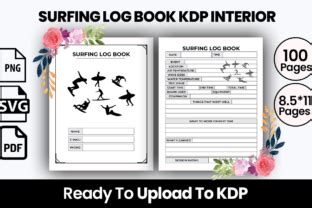 Surfing Log Book Kdp Interior Graphic By Razongraphics Creative Fabrica