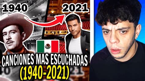 ReacciÓn Canciones Mexicanas Más Escuchadas En El Mundo 1940 2021