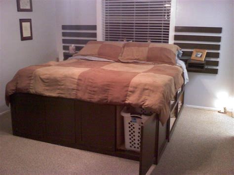 Ana White | King size Storage Bed - Highly Modified - DIY Projects