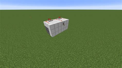 How To Make A Super Easy 2x2 Flush Piston Door In Minecraft Java