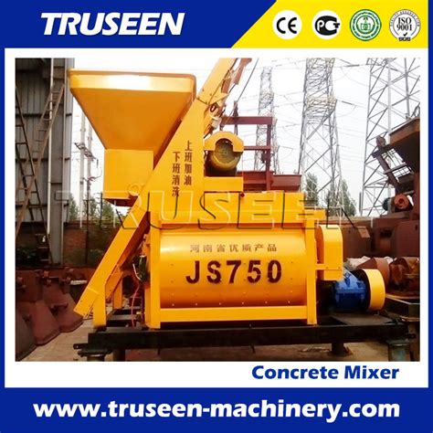 750L Twin Shaft Horizontal Forced Concrete Mixer Construction Machine