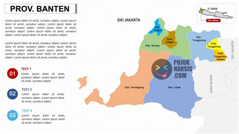 Peta Provinsi Banten PPTX (Powerpoint) - Pojok Narsis