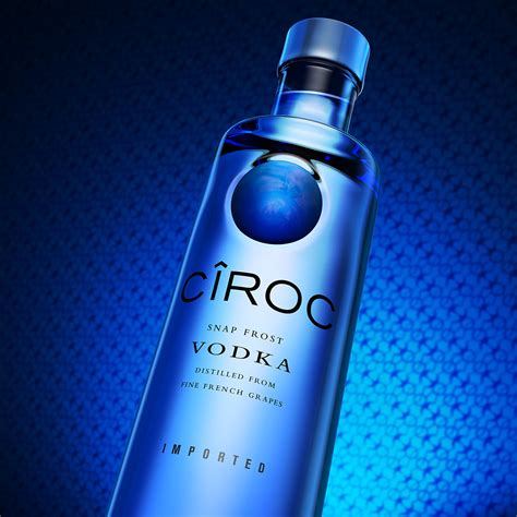 Ciroc vodka bottle poster on Behance