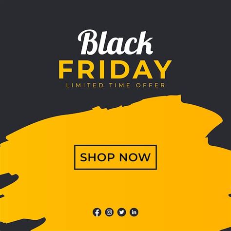 Premium Vector Black Friday Sale Banner Social Media Post Vector