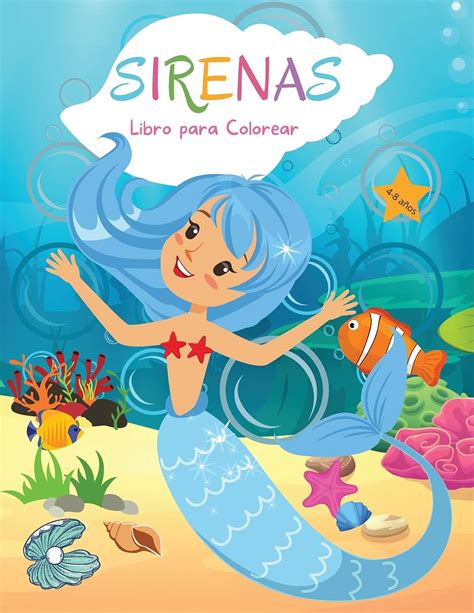 Buy Sirenas Libro para Colorear Para niños de 4 a 8 años Libro de