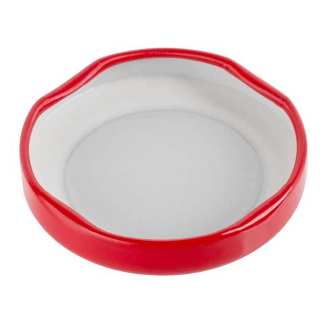 Acopa Red Solid Milk Bottle Lid 12 Case