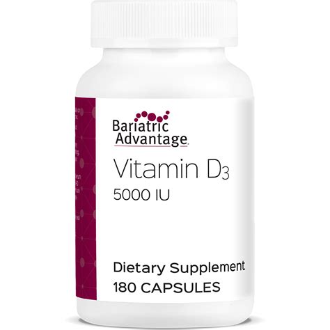 Vitamin D Capsule 5000 Iu Bariatric Advantage Inc