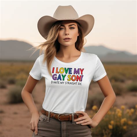 Free Delivery SaleOff 20 I Love My Gay Son I Hate My Straight Son Shirt Classic Tee