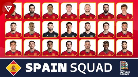 Spain Squad For Uefa Nations League Finals Vs Italy Youtube