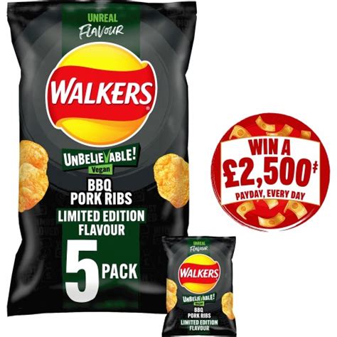 Walkers Vegan BBQ Pork Rib Crisps - Compare Prices & Where To Buy ...