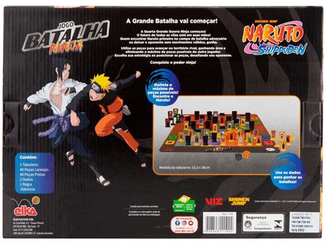 Jogo Batalha Ninja Naruto Shippuden De Tabuleiro Elka Jogos De