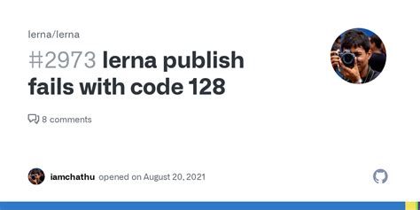 Lerna Publish Fails With Code Issue Lerna Lerna Github