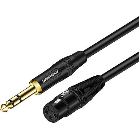 Amazon DREMAKE Balanced Cable 10 Foot TRS 6 35mm 1 4 Inch Male