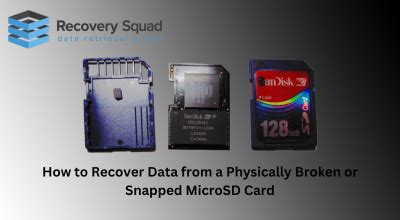 Data Recovery From Physically Broken Or Snapped MicroSD Cards