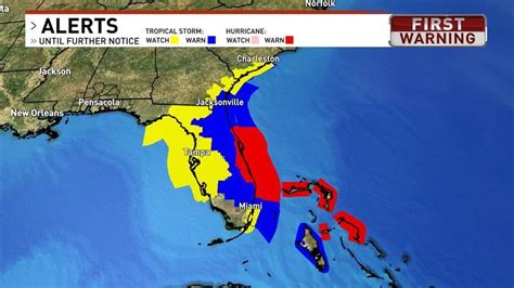 Hurricane warning issued for parts of Florida