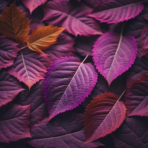 Premium Photo | Purple leaves