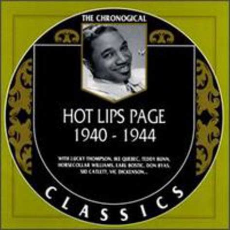 Hot Lips Page Music Performance CD Walmart