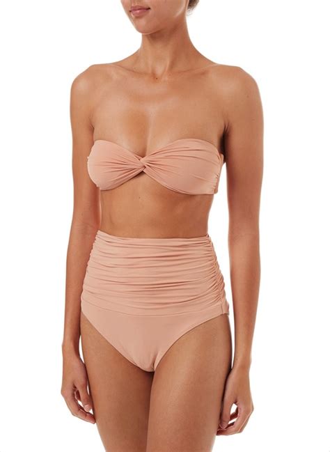 Melissa Odabash Lyon Padded Bandeau Bikini In Nude