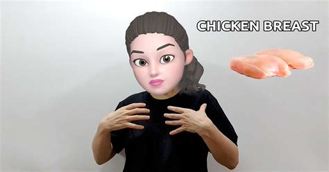 What is the American Sign Language ASL sign for chicken breast?