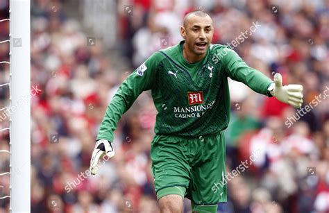 Football Tottenhams Brazilian Goalkeeper Heurelho Gomes Editorial Stock