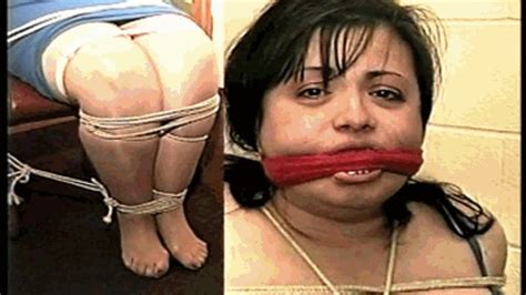 29 Yr OLD FEISTY BBW GETS MOUTH STUFFED CLEAVE GAGGED BAREFOOT TIGHTLY TIED TO A CHAIR
