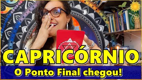 CapricÓrnio ♑o Recado É Urgente Vai Acontecer🔴o Ponto Final E A Cura