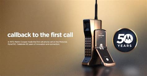 Motorola Celebrates The Year Anniversary Of The First Commercial