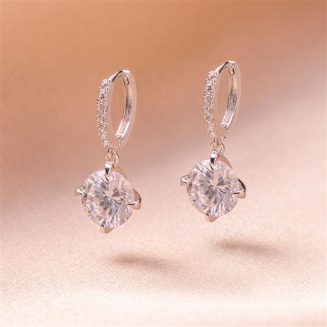 cercei argint brilliant zirconia