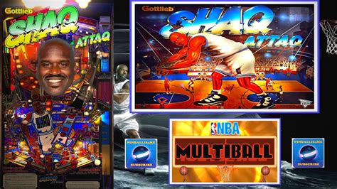 4K Shaq Attaq Gottlieb 1995 Vpx Visual Pinball Gameplay 3 Screen