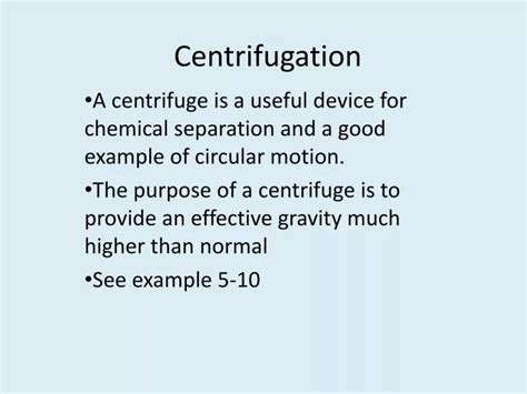 centrifugation powerpoint    id