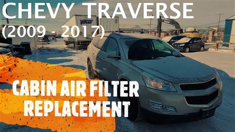 Chevrolet Traverse CABIN AIR FILTER REPLACEMENT REMOVAL 2009